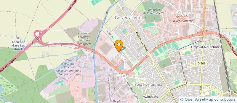 localisation de l'entreprise MARNE LITERIE à SAINT-BRICE-COURCELLES