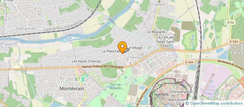 localisation de l'entreprise MARNE VALLEE DEPANNAGES SERVICES à CHESSY