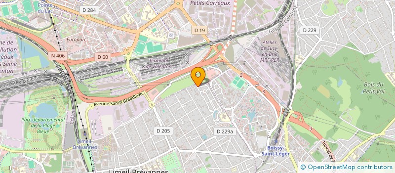 localisation de l'entreprise MARNE VALLEY HABITAT  LIMEIL-BREVANNES