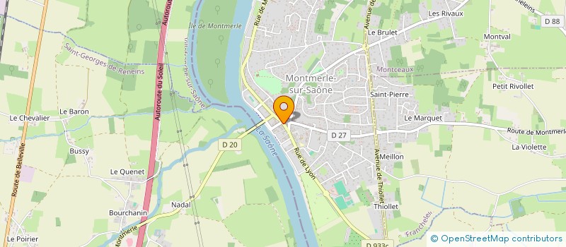 localisation de l'entreprise MARNEFFE X ET LUSSIGNOL A à MONTMERLE-SUR-SAONE