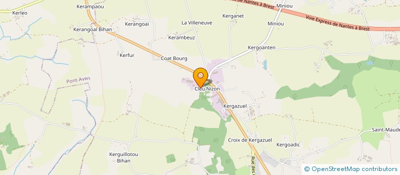 localisation de l'entreprise MARNELTINE  PONT-AVEN