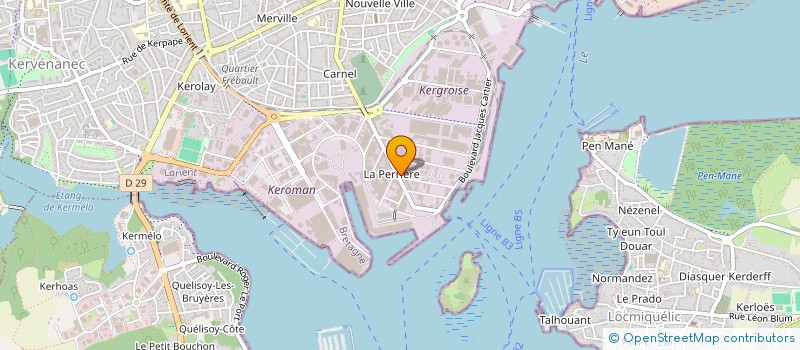 localisation de l'entreprise MARNESTRE  HENNEBONT