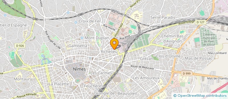 localisation de l'entreprise MARNEY  NIMES