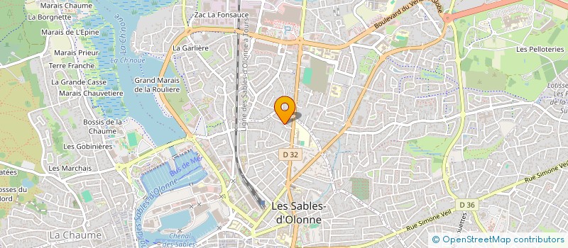localisation de l'entreprise MARNIE à LES SABLES D'OLONNE