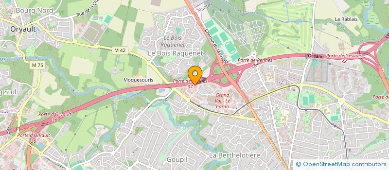 localisation de l'entreprise MARNINVEST à ORVAULT