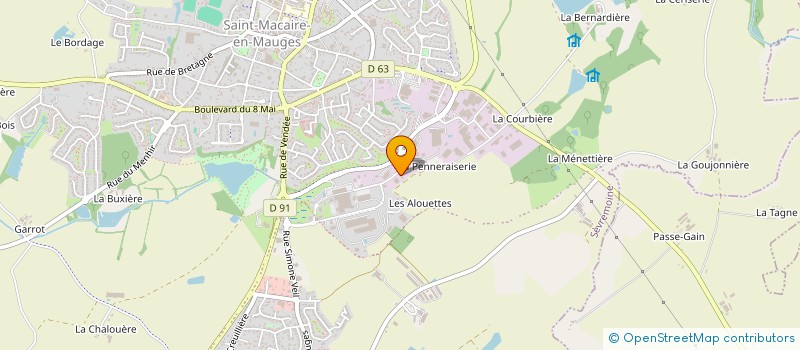 localisation de l'entreprise MARO à SEVREMOINE