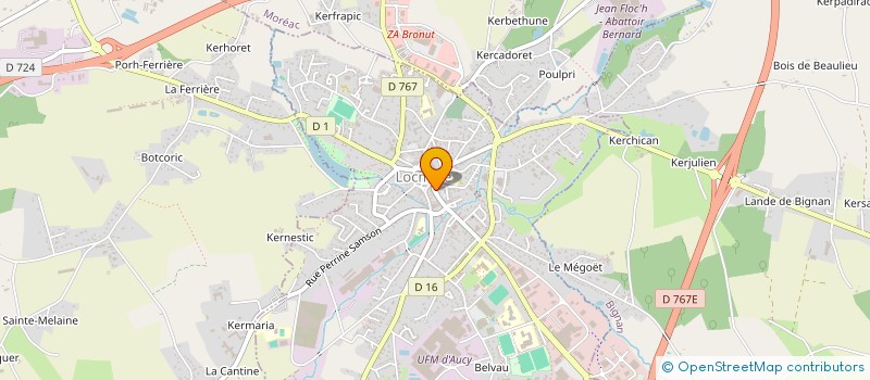 localisation de l'entreprise MARO CADO à LOCMINE