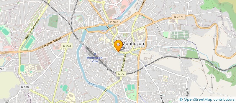 localisation de l'entreprise MARO COURTAGE  MONTLUCON