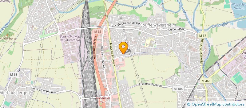 localisation de l'entreprise MARO II  SOUFFELWEYERSHEIM