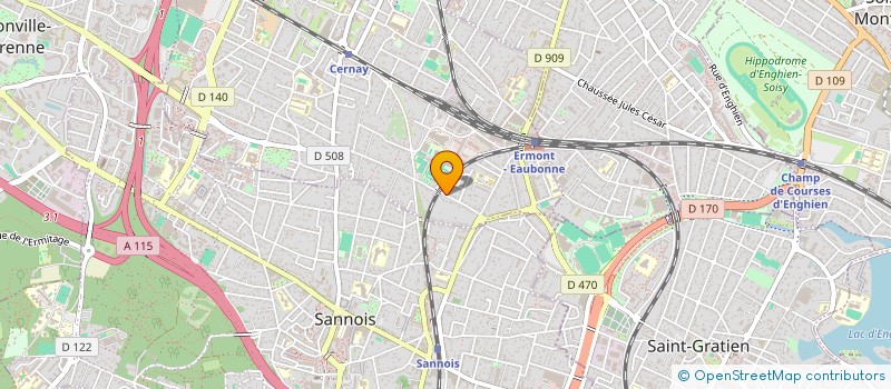 localisation de l'entreprise MARO INVEST à ERMONT
