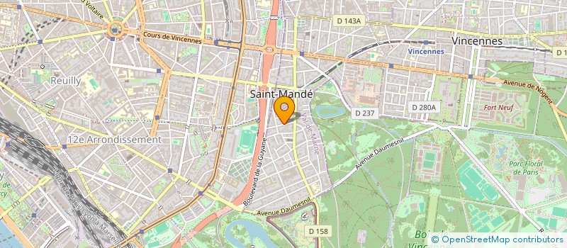 localisation de l'entreprise MARO PRODUCTION à SAINT-MANDE