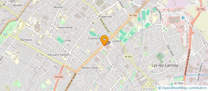 localisation de l'entreprise MARO S.C.C.  ROUBAIX