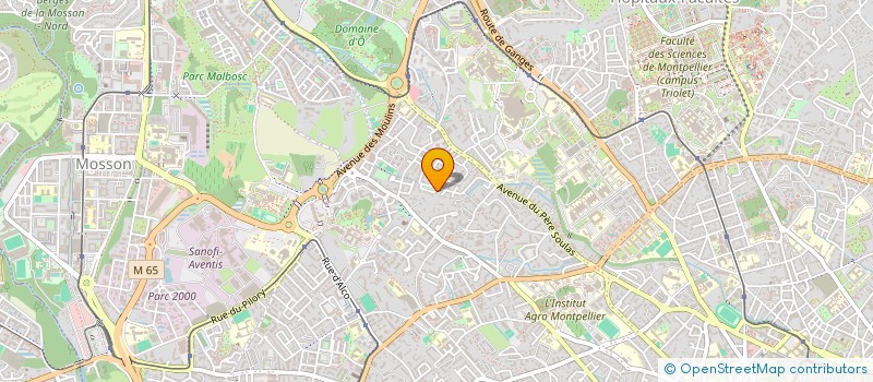 localisation de l'entreprise MARO SAS à MONTPELLIER