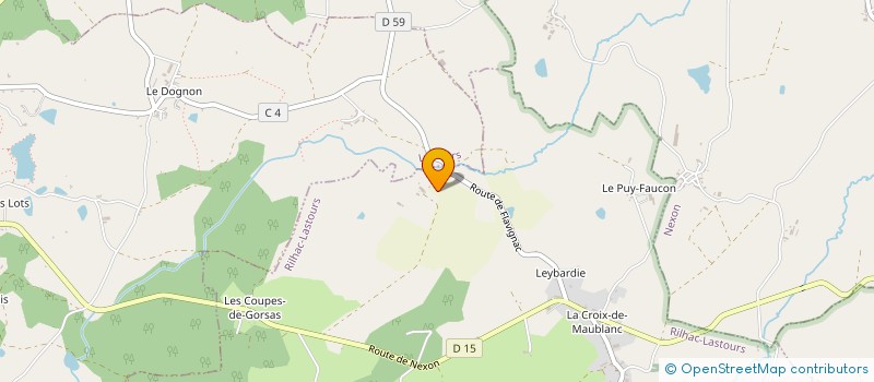 localisation de l'entreprise MAROCA à JOURGNAC