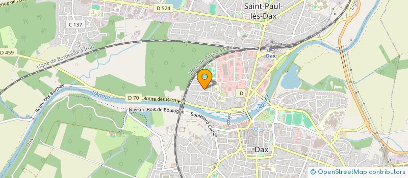 localisation de l'entreprise MAROCAINE DE DAX ET ENVIRONS à DAX