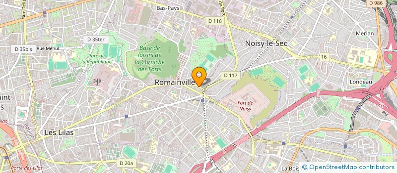 localisation de l'entreprise MAROEL à ROMAINVILLE