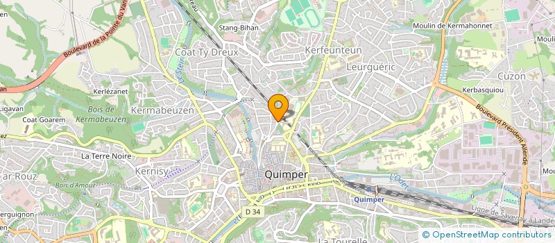 localisation de l'entreprise MAROINE  QUIMPER