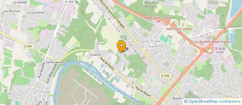 localisation de l'entreprise MAROJACA  SAINT-YRIEIX-SUR-CHARENTE