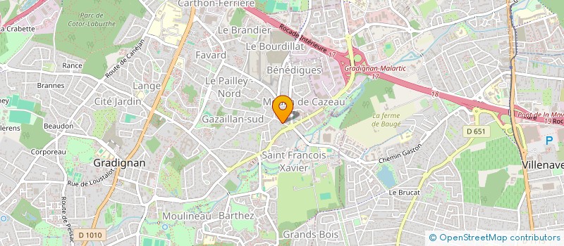 localisation de l'entreprise MAROL 33  GRADIGNAN