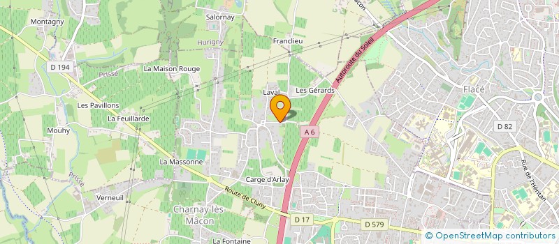 localisation de l'entreprise MAROLE à CHARNAY-LES-MACON