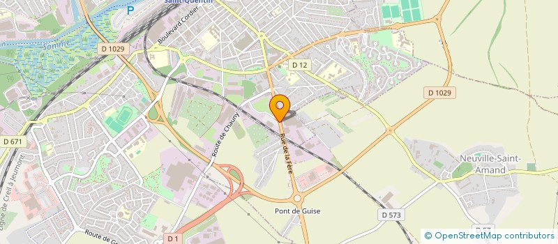 localisation de l'entreprise MAROLEG à SAINT-QUENTIN