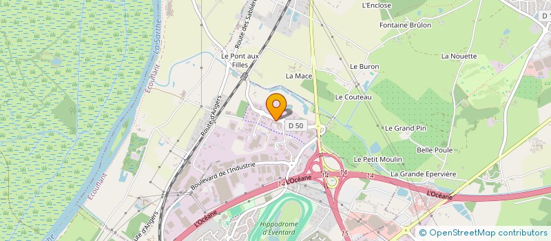 localisation de l'entreprise MAROLLEAU à ECOUFLANT