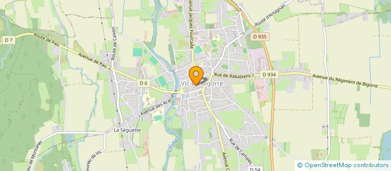 localisation de l'entreprise MAROMA à VIC-EN-BIGORRE