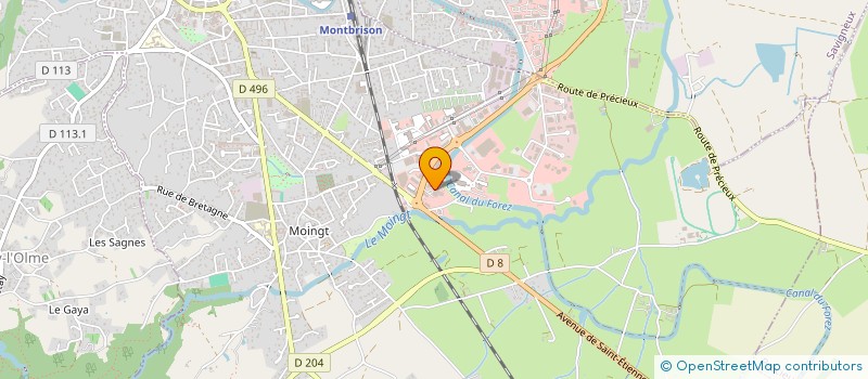 localisation de l'entreprise MAROMA à MONTBRISON