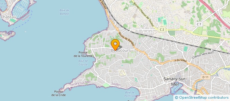localisation de l'entreprise MAROMA à SANARY-SUR-MER