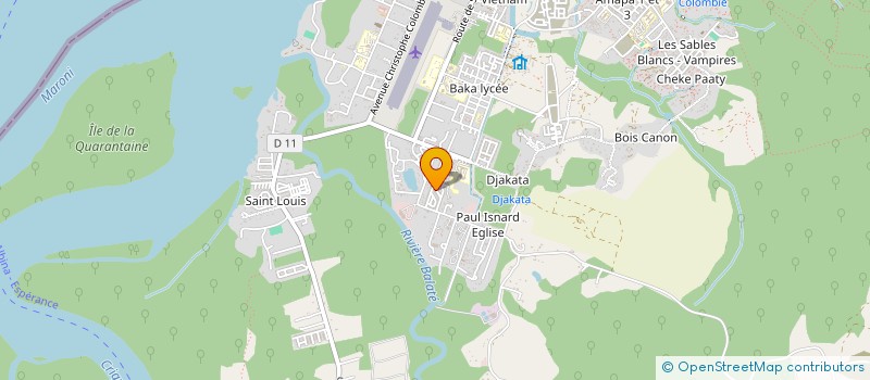 localisation de l'entreprise MARONI ENVIRONNEMENT à SAINT-LAURENT-DU-MARONI