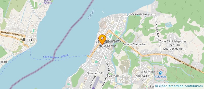 localisation de l'entreprise MARONI PROPRETE à SAINT-LAURENT-DU-MARONI