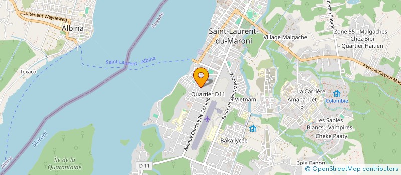 localisation de l'entreprise MARONI PROTECTION SERVICES (MPS)  SAINT LAURENT DU MARONI