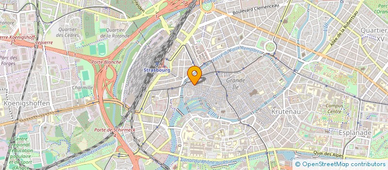 localisation de l'entreprise MAROQUINERIE ALPHONSE ADAM à STRASBOURG