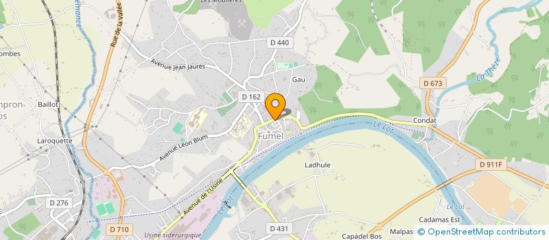 localisation de l'entreprise MAROQUINERIE CASSAGNE à FUMEL