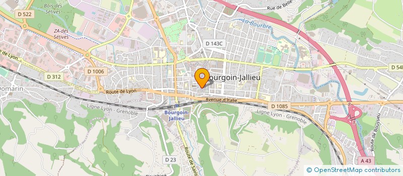 localisation de l'entreprise MAROQUINERIE D'EMMA J.  BOURGOIN-JALLIEU