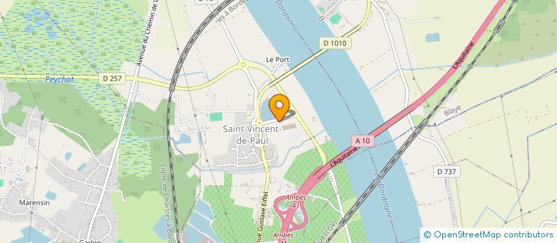 localisation de l'entreprise MAROQUINERIE DE GUYENNE  SAINT-VINCENT-DE-PAUL