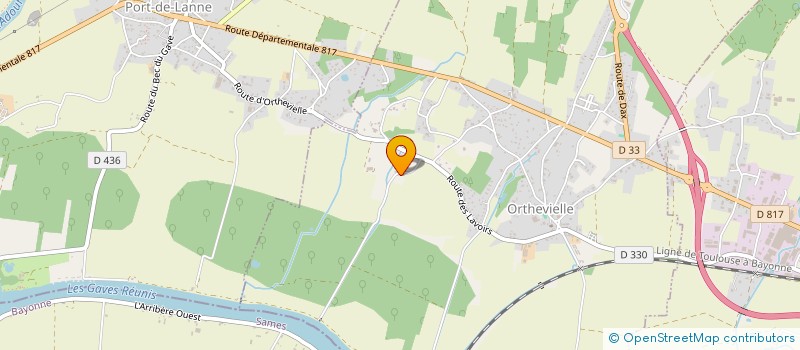 localisation de l'entreprise MAROQUINERIE DU PAYS D'ORTHE  HASTINGUES