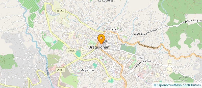 localisation de l'entreprise MAROQUINERIE ESTELLE à DRAGUIGNAN