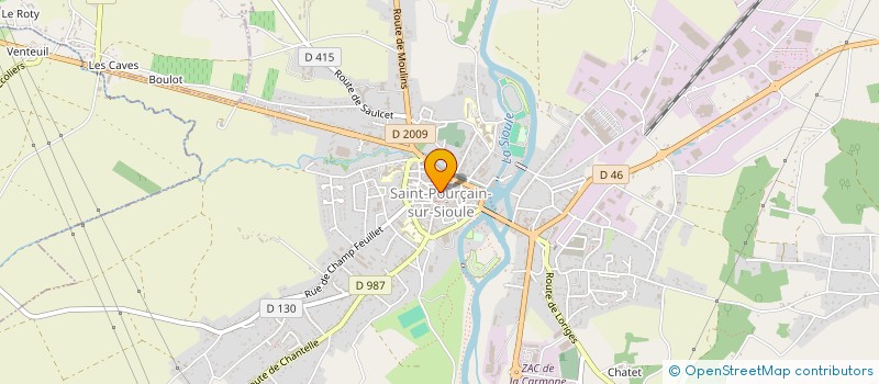 localisation de l'entreprise MAROQUINERIE FANNY à SAINT-POURCAIN-SUR-SIOULE