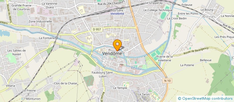 localisation de l'entreprise MAROQUINERIE FLEURY à VENDOME