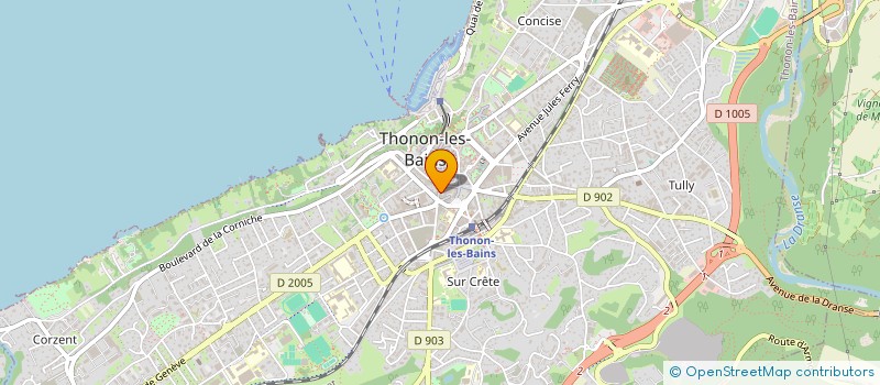 localisation de l'entreprise MAROQUINERIE JORDAN à THONON-LES-BAINS