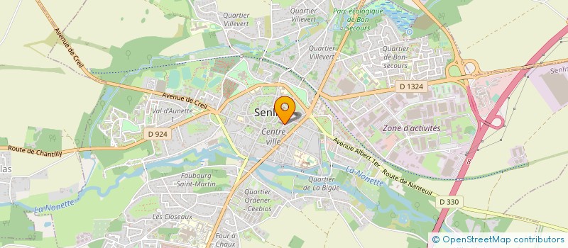 localisation de l'entreprise MAROQUINERIE MARIE CHRISTINNE  SENLIS
