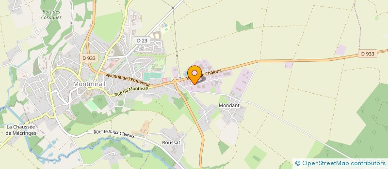 localisation de l'entreprise MAROQUINERIE MARJO  MONTMIRAIL