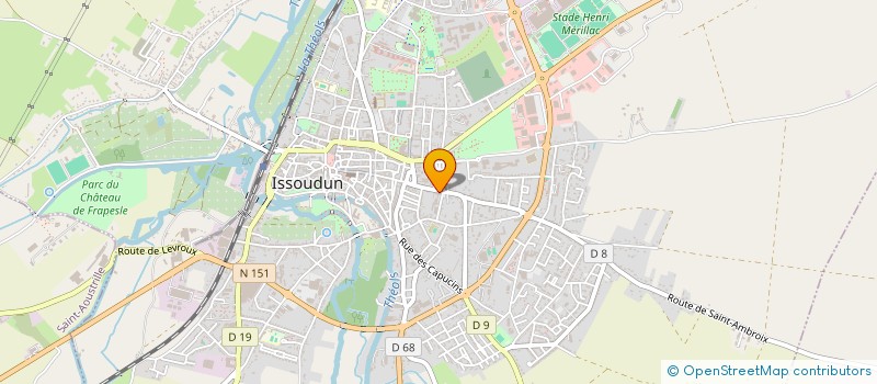 localisation de l'entreprise MAROQUINERIE ROBERT MOREAU ET FILS à ISSOUDUN