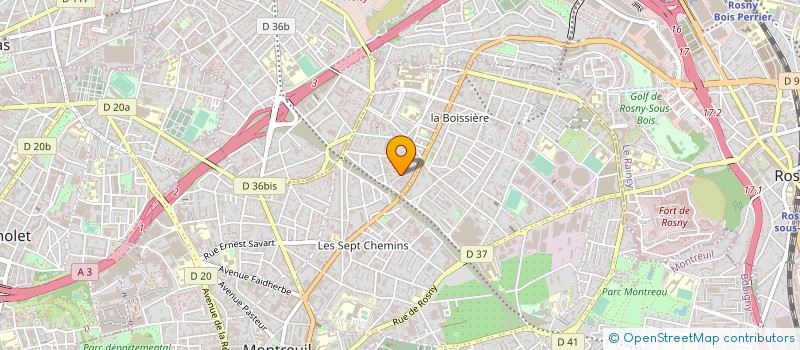 localisation de l'entreprise MAROQUINERIE ST LOUIS à MONTREUIL