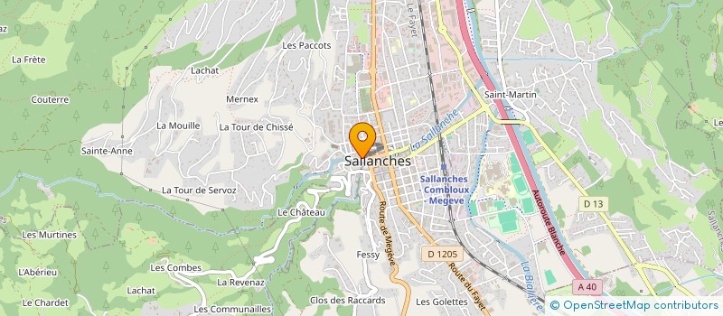 localisation de l'entreprise MAROQUINERIE VICTOIRE à SALLANCHES