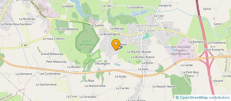 localisation de l'entreprise MAROSA  MAEN ROCH