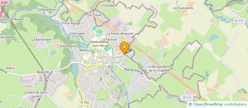 localisation de l'entreprise MAROT  SAINT-LAURENT-SUR-SEVRE