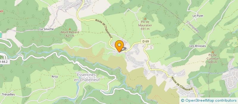 localisation de l'entreprise MAROTI DU SOL AU PLAFOND  ESSERTINES-EN-CHATELNEUF