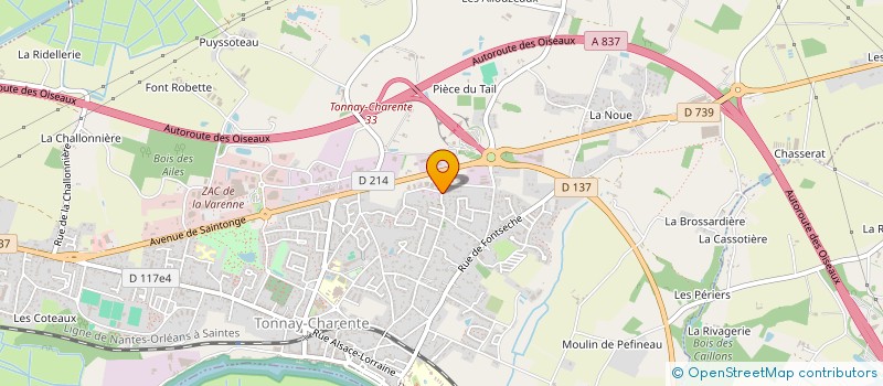 localisation de l'entreprise MAROTTA  TONNAY-CHARENTE